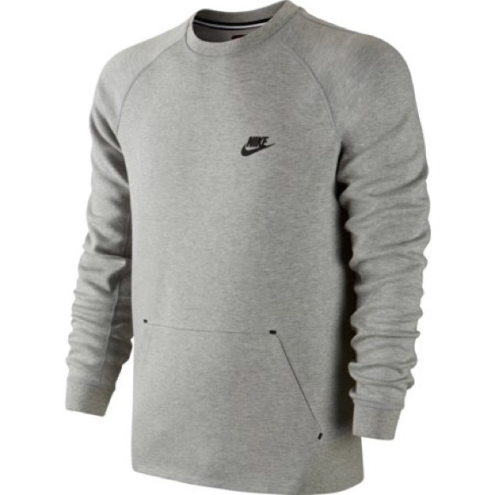 SOLD-NIKE TECH FLEECE CREW PULLOVER SWEATSHIRT - Picture 2 of 8